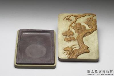 图片[2]-Songhua rectangular purple inkstone, Qing dynasty, Qianlong reign (1736-1798)-China Archive